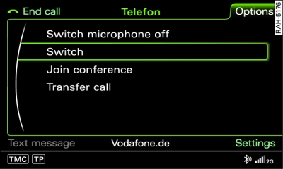 Switching between calls